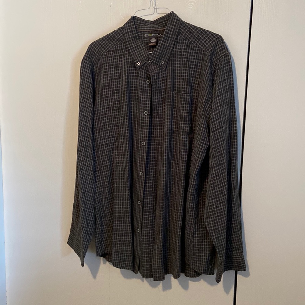 Exofficio Men’s XXL plaid dress shirt